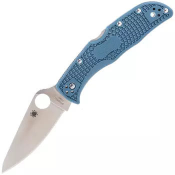 Складной нож Spyderco Endela сталь K390, рукоять FRN голубая