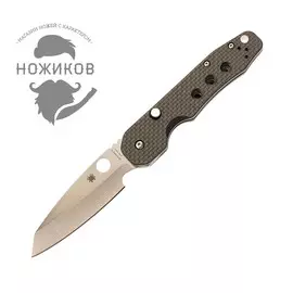 Складной нож Spyderco Smock, сталь CPM S30V, рукоять Carbon fiber / G-10 laminate