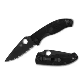 Складной нож Spyderco Tenacious Lightweight 122SBBK, сталь 8Cr13MOV, рукоять FRN, чёрный
