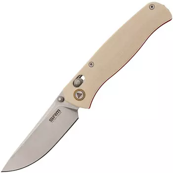 Складной нож SRM Medal 255L-GT2, сталь 10Cr15CoMoV, складной туристический, рукоять G10 ivory
