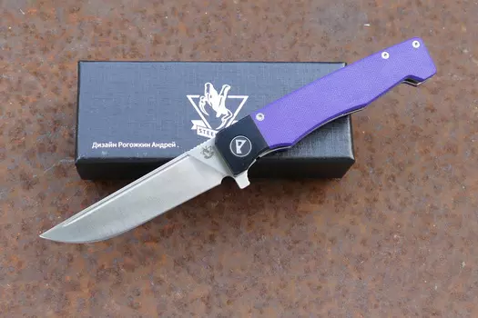 Складной нож Steelclaw "Гектор", сталь VG10, рукоять G10, фиолетовый