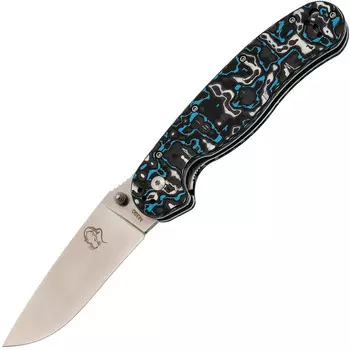 Складной нож Steelclaw Крыса Limited Edition 1 Blue, сталь M390, рукоять карбон