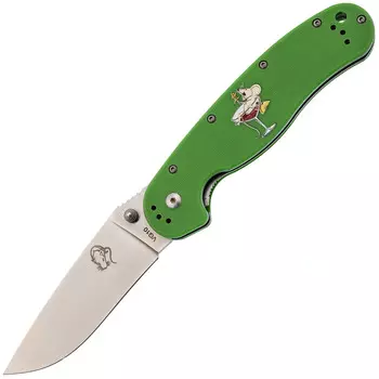 Складной нож Steelclaw Крыса Limited Edition 1 Rat Green, сталь VG-10, рукоять G-10 зеленая