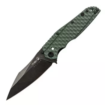 Складной нож TASKnives SPITFIRE, сталь D2 Black Stonewash, зеленый