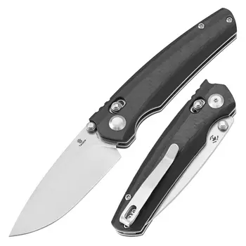 Складной нож Tenable Raven, сталь 14C28N, рукоять Twill Carbon Fiber
