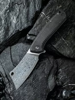 Складной нож тяпка CIVIVI Mastodon,сталь Damascus, G10