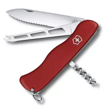 Складной нож Victorinox Cheese Knife, сталь X50CrMoV15, рукоять нейлон, красный
