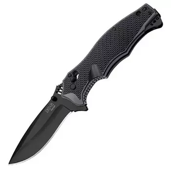 Складной нож Vulcan Black - SOG VL-11, сталь VG-10 Black TiNi, рукоять термопластик GRN, чёрный