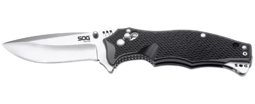 Складной нож Vulcan - SOG VL-01, сталь VG-10 Satin, рукоять термопластик GRN, чёрный