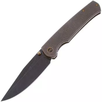 Складной нож We Knife Evoke, сталь CPM-20CV, рукоять титан, бронза