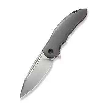 Складной нож We Knife Makani, сталь CPM-20CV, рукоять титан, серый