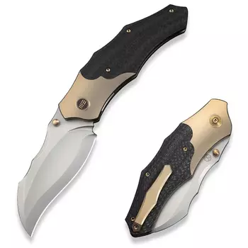 Складной нож WE Knife Orc Boss, сталь CPM 20CV, рукоять титан/карбон