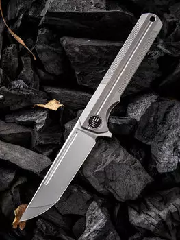 Складной нож WE Knife Syncro Gray, S35VN