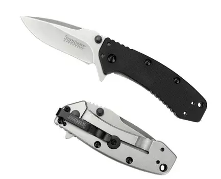 Полуавтоматический складной нож Kershaw Cryo G-10 K1555G10, сталь 8Cr13MoV, рукоять G-10/сталь
