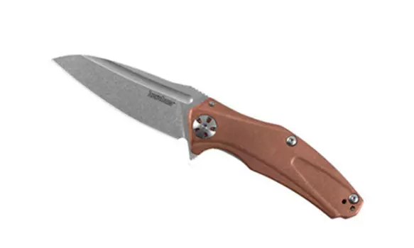 Складной полуавтоматический нож Kershaw Mini Natrix Copper K7006CU, сталь D2, рукоять медь