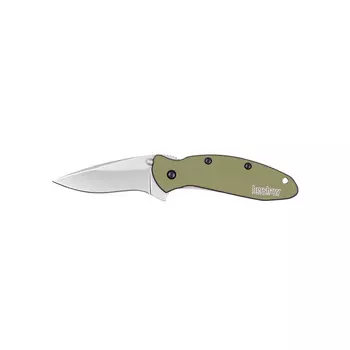 Складной полуавтоматический нож Kershaw Scallion Olive, сталь 420HC, рукоять алюминий