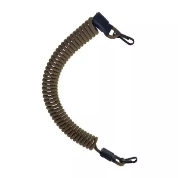 Страховочный шнур (тренчик) из паракорда с карабинами, Olive