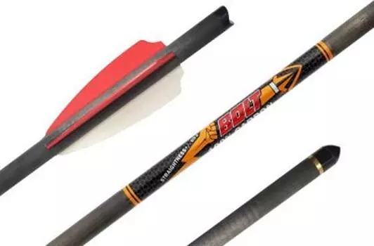 Стрела арбалетная карбоновая Centershot Bolt 16", оперение Q2i Fusion X-2 3", латунный инсерт