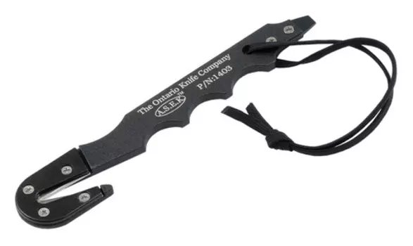 Стропорез Ontario Asek, 440 Stainless Steel, рукоять сталь