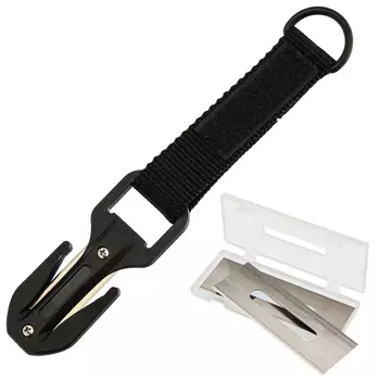 Стропорез с комплектом запасных лезвий, черный