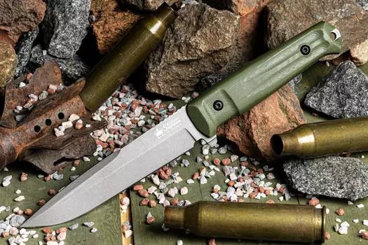 Тактический нож Delta Oliva N690 SW, G10, Kizlyar Supreme