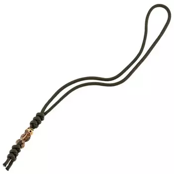 Темляк большой с бусиной "Рыбка", зеленый