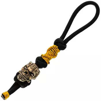 Темляк для складного ножа с бусиной "Servo-skull" B/G