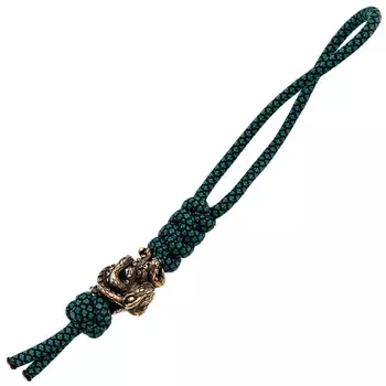 Темляк малый синий с бусиной "Спрут"