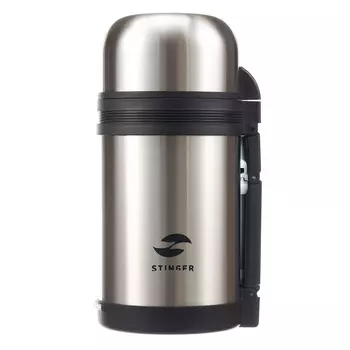 Термос Stinger, серебристый, 1 л