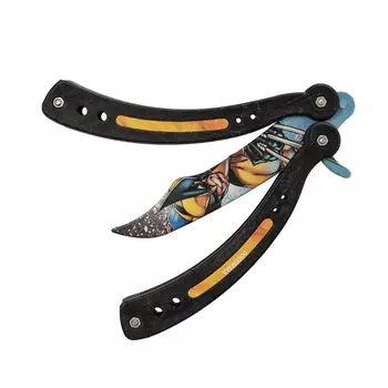 Тренировочный нож-бабочка (балисонг) Росомаха, фанера