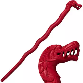 Трость Cold Steel Lucky Dragon Walking Stick Red, полипропилен, красный