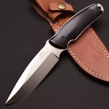 Туристический нож G.Sakai, Green Hunter Fixed, сталь VG-10, черный micarta, в подарочной картонной коробке