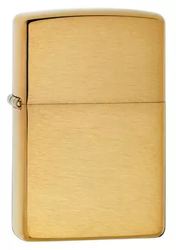 Зажигалка ZIPPO Armor™, латунь с покрытием Brushed Brass, золотистый, матовая, 36х56х12 мм