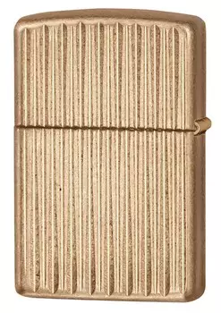 Зажигалка ZIPPO Armor™, латунь с покрытием Tumbled Brass, золотистая, матовая, 36х12x56 мм