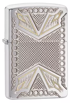Зажигалка ZIPPO Armor™ с покрытием Brushed Chrome