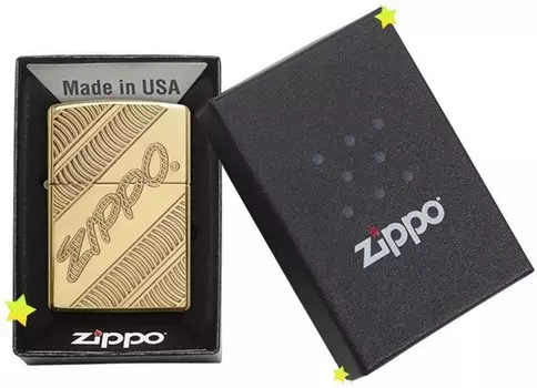 Зажигалка ZIPPO Armor® с покрытием High Polish Brass, латунь/сталь, золотистая, 36x12x56 мм