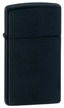 Зажигалка ZIPPO Black Matte, латунь с порошковым покрытием, черный, матовая, 30х55х10 мм