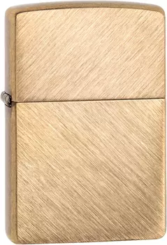 Зажигалка ZIPPO Classic с покрытием Herringbone Sweep Brass, латунь/сталь, золотистая, 36x12x56 мм