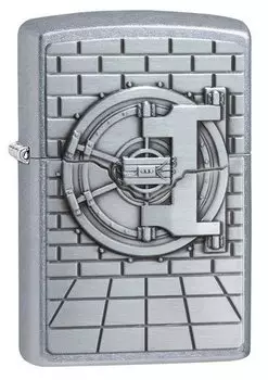 Зажигалка ZIPPO Classic с покрытием Street Chrome™, латунь/сталь, серебристый корпус, 36x12x56 мм