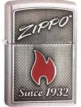 Зажигалка ZIPPO Classic с покрытием Street Chrome, латунь/сталь, серебристая, матовая, 36x12x56 мм