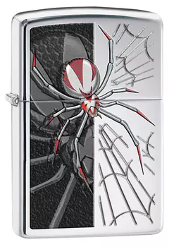 Зажигалка ZIPPO Classic Spider с покрытием High Polish Chrome