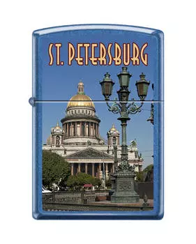 Зажигалка ZIPPO Исакиевский собор, с покрытием Cerulean™