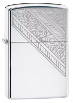 Зажигалка ZIPPO Lace с покрытием High Polish Chrome, латунь/сталь, серебристая, глянцевая, 36x12x56 мм