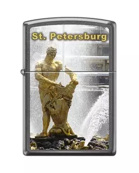 Зажигалка ZIPPO Петергоф с покрытием Gray Dusk