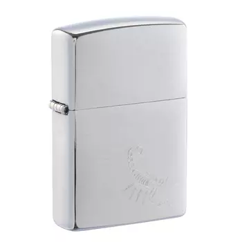 Зажигалка ZIPPO с покрытием Brushed Chrome, латунь/сталь, серебристая
