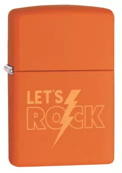 Зажигалка ZIPPO с покрытием Orange Matte, латунь/сталь, оранжевая, матовая, 36x12x56 мм