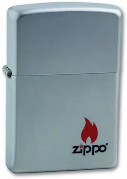 Зажигалка ZIPPO Satin Chrome, латунь с ник.-хром. покрыт., серебр., матовая, 36х56х12 мм