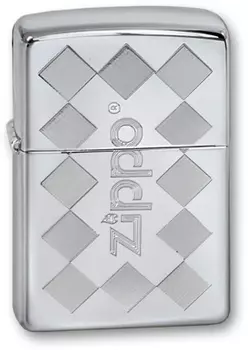 Зажигалка ZIPPO ZFramed High Polish Chrome, латунь, ник.-хром.покр., серебр., глянц., 36х56х12 мм
