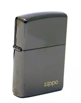 Зажигалка ZIPPO ZL Ebony, латунь с никеле-хромовым покрытием, черный, глянцевая, 36х56х12 мм