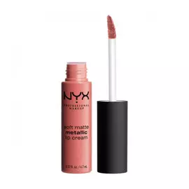 NYX PROFESSIONAL MAKEUP Матовая жидкая помада Soft Matte Metallic Lip Cream - Cannes 06